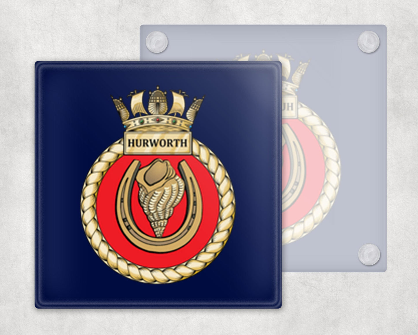 HMS Hurworth - Glass Coaster