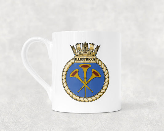 HMS Illustrious - Bone China Mug
