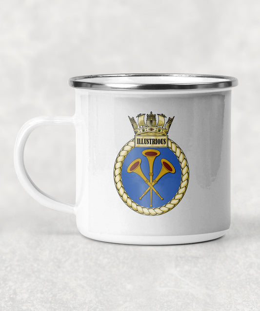 HMS Illustrious - Enamel Mug