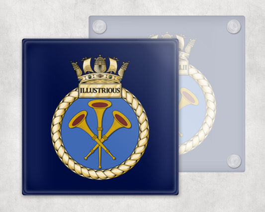 HMS Illustrious - Glass Coaster