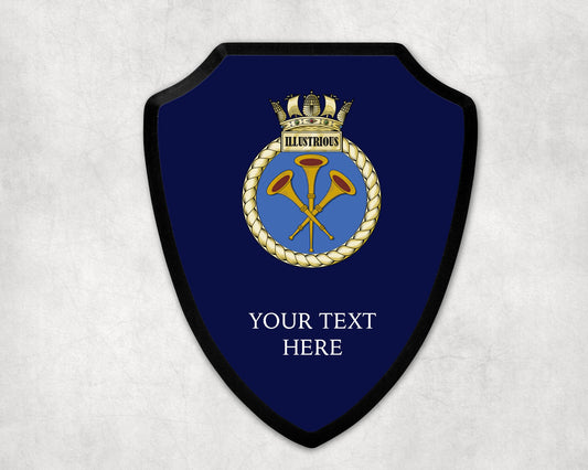 HMS Illustrious - Royal Navy Printed Wall Shield