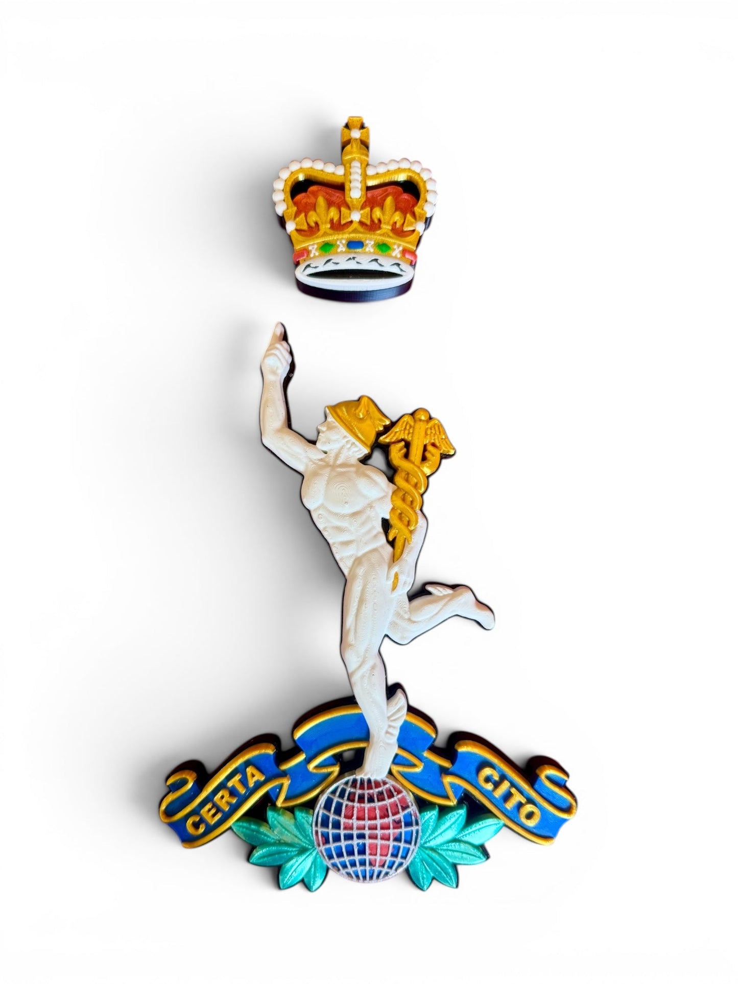 Royal Corps of Signals Queen's Crown Cap Badge