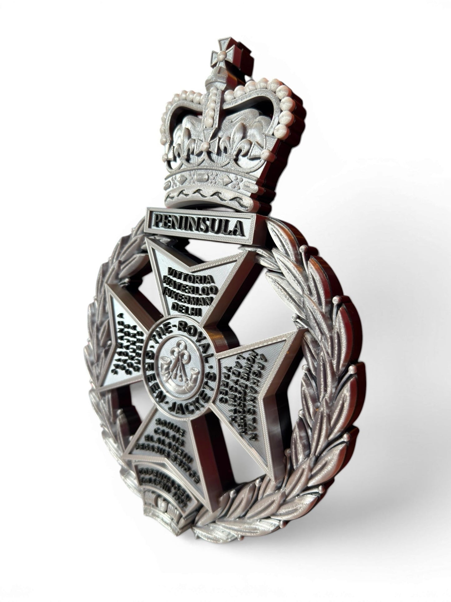 Royal Green Jackets Silver & Black Cap Badge