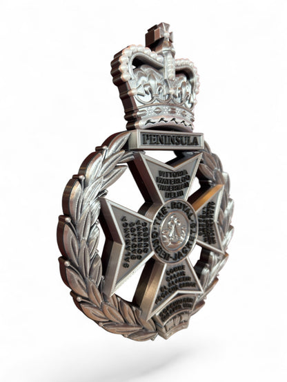 Royal Green Jackets Silver & Black Cap Badge