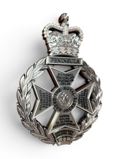 Royal Green Jackets Silver & Black Cap Badge