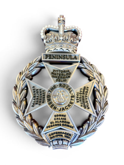 Royal Green Jackets Silver & Black Cap Badge