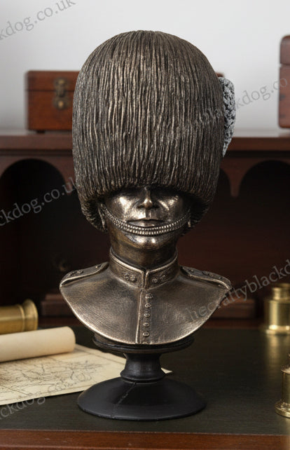 Grenadier Guard Bust Bronze Military Statue | Handmade in England