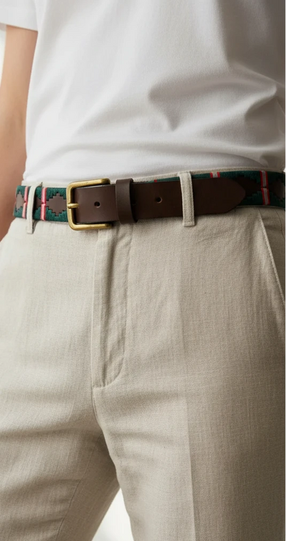 Intelligence Corps Leather Polo Belt | Pampeano