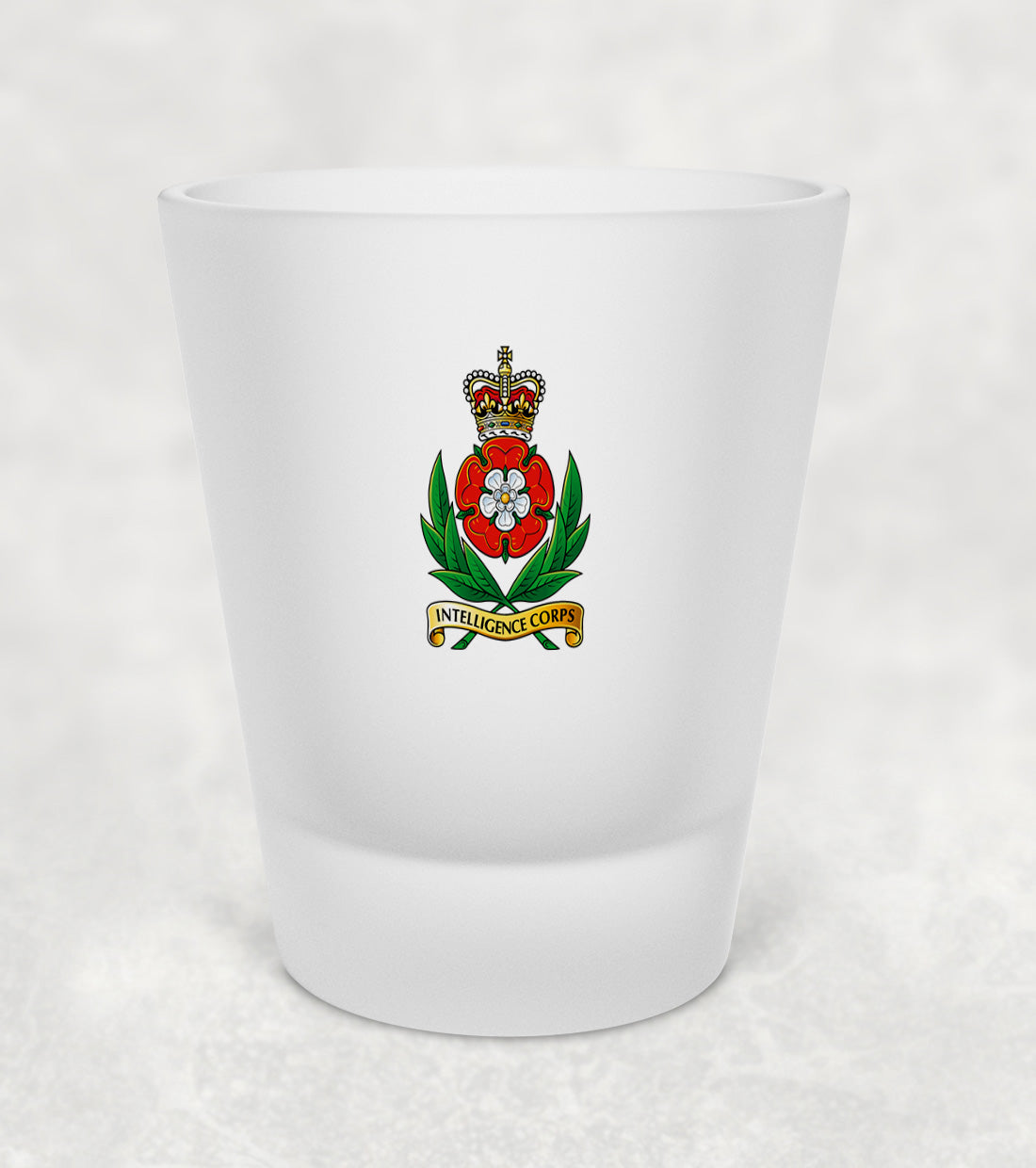 Intelligence Corps Cap Badge - Shot Glass