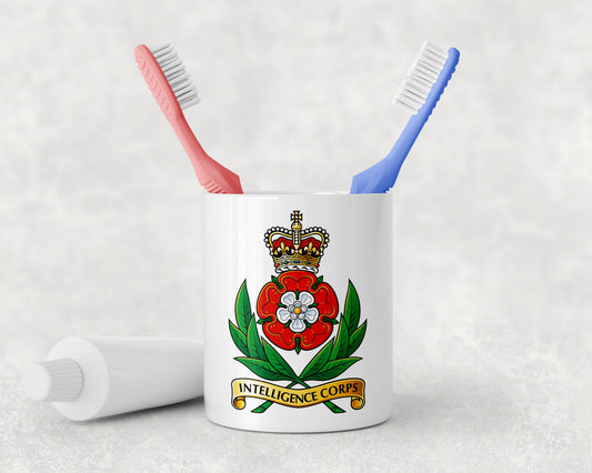 Intelligence Corps Cap Badge - Toothbrush Holder and Soap Dispenser