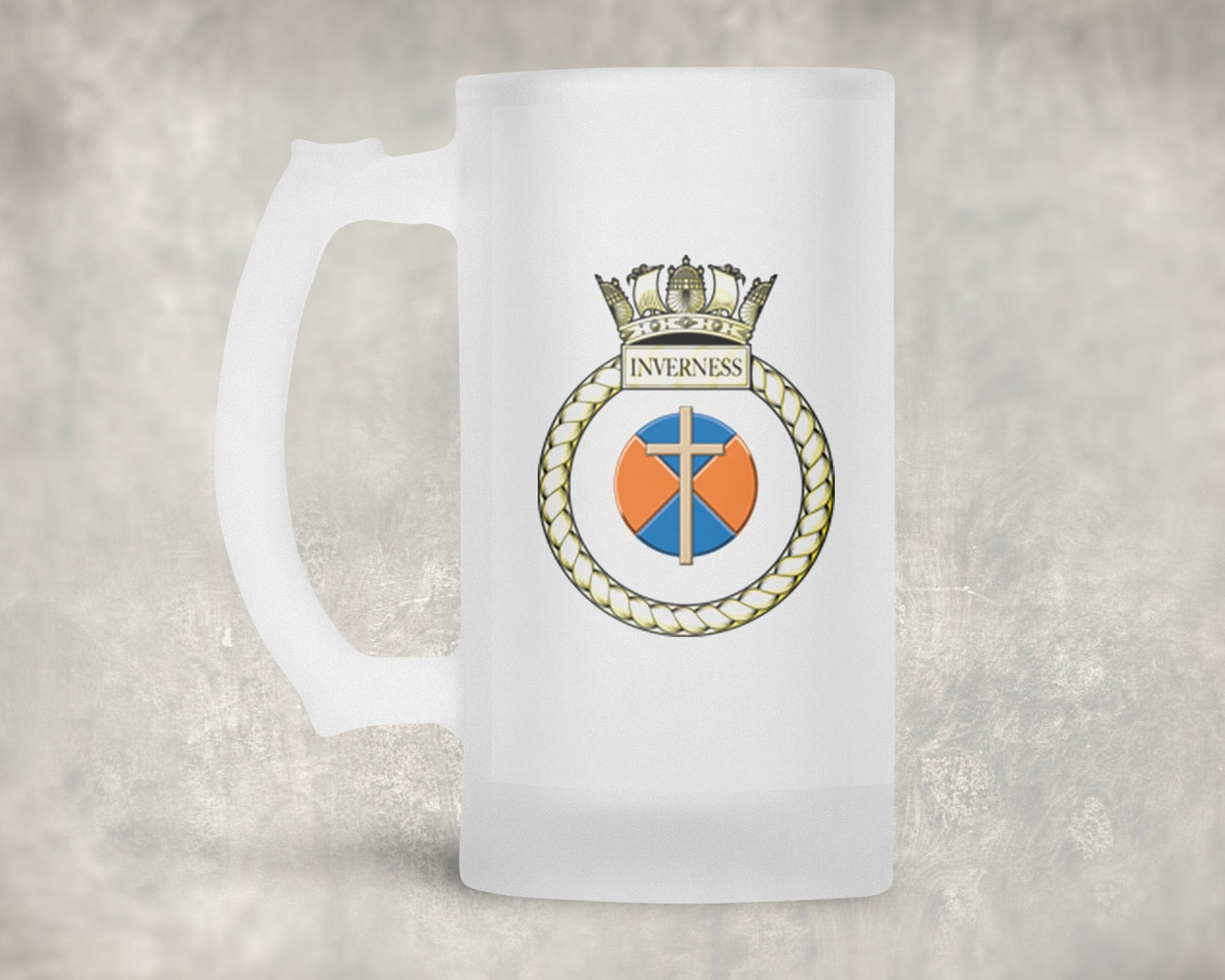 HMS Inverness - Frosted Stein/Tankard/Beer Mug - Frosted Stein/Tankard/Beer Mug