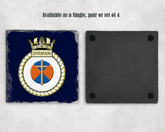 HMS Inverness - Slate Coaster