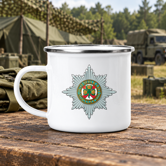 Irish Guards - Enamel Camping Mug | The Crafty Black Dog
