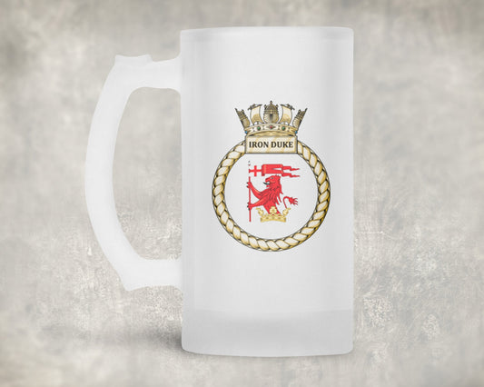 HMS Iron Duke - Frosted Stein/Tankard/Beer Mug - Frosted Stein/Tankard/Beer Mug