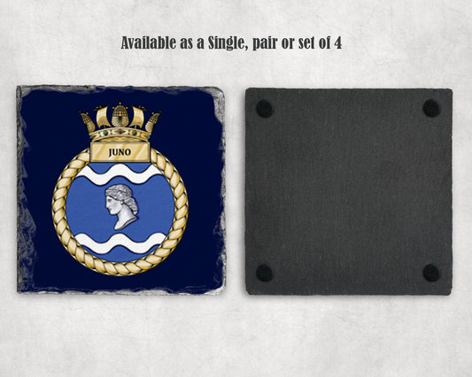 HMS Juno - Slate Coaster