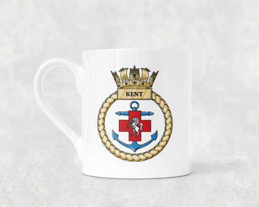 HMS Kent - Bone China Mug