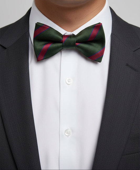 The King's Regiment Pre-Tied Polyester Bow Tie