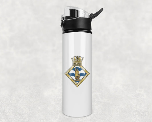 HMS King Alfred - Flip Top Water Bottle