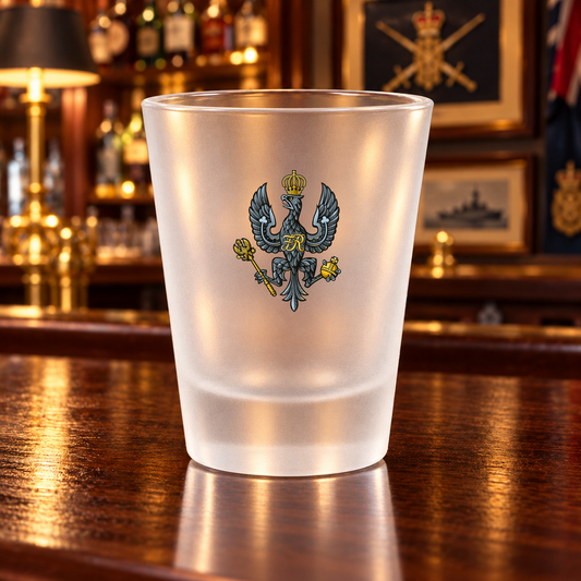 Kings Royal Hussars - Shot Glasses | The Crafty Black Dog — Clear_Shot_Glass_Military_Bar_Smart_Object copy