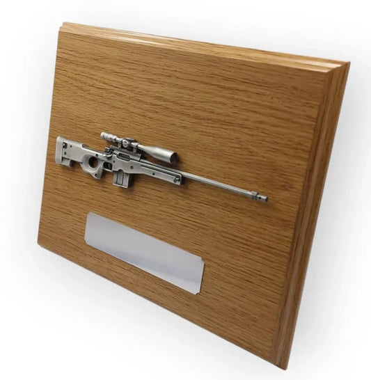 L115A3 Large Wooden Sniper Plaque
