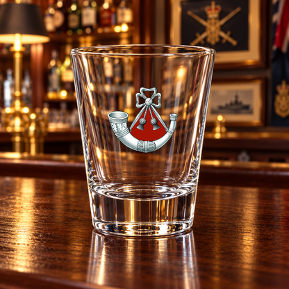 Light Infantry - Shot Glasses | The Crafty Black Dog — Frosted_Shot_Glass_Military_Bar_Smart_Object copy