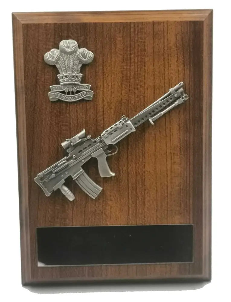 Light Support Weapon Wooden Plaque