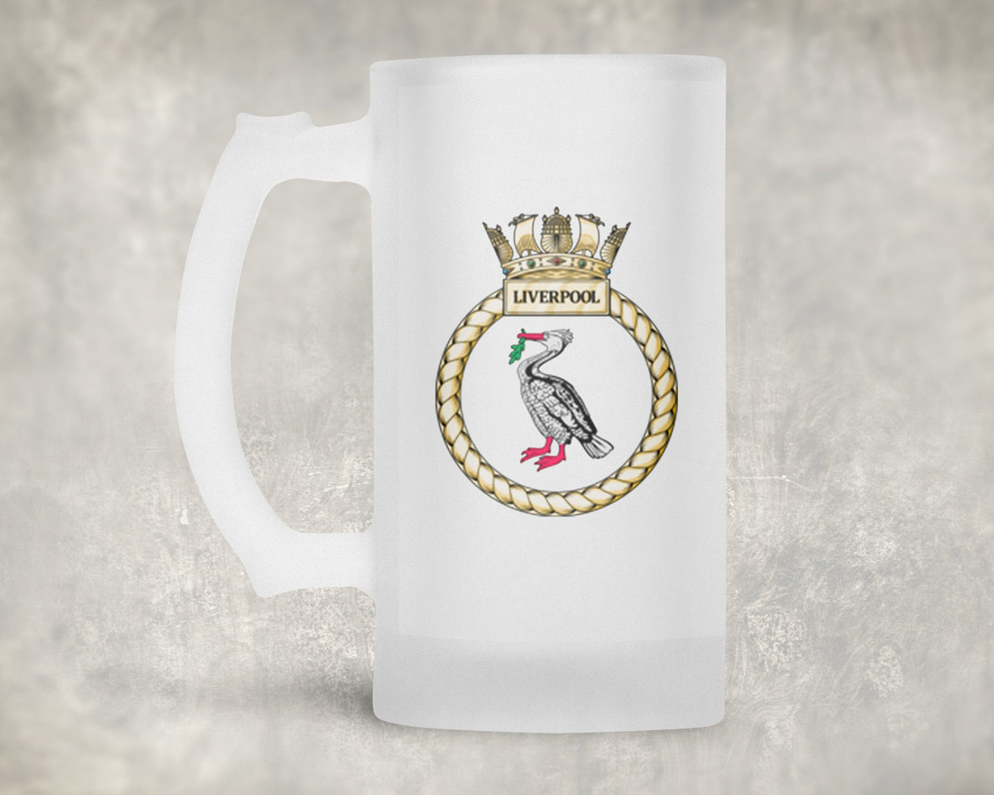HMS Liverpool - Frosted Stein/Tankard/Beer Mug - Frosted Stein/Tankard/Beer Mug