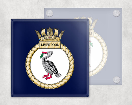 HMS Liverpool - Glass Coaster
