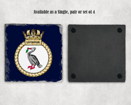 HMS Liverpool - Slate Coaster