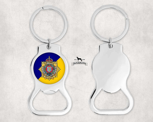 Royal Logistic Corps - Bottle Opener Keyring (New King's Crown)