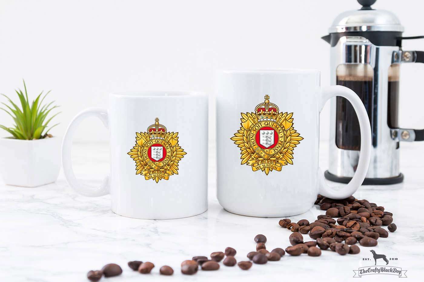 Royal Logistic Corps Officer - 11oz/15oz Mug (New King's Crown)