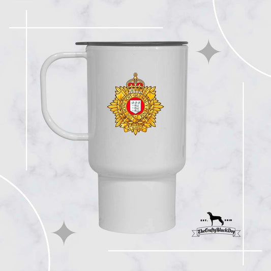 Royal Logistic Corps Officer - TRAVEL MUG (New King's Crown)