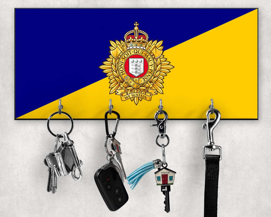 Royal Logistic Corps - Wooden Key/Beret Hook (New King's Crown)