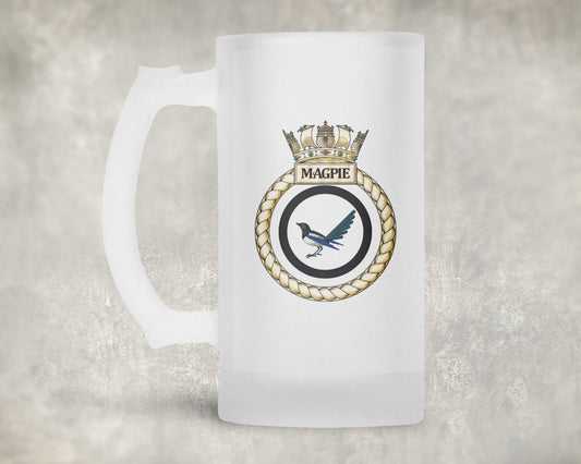 HMS Magpie - Frosted Stein/Tankard/Beer Mug - Frosted Stein/Tankard/Beer Mug