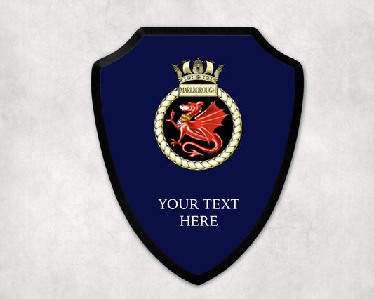 HMS Marlborough - Royal Navy Printed Wall Shield
