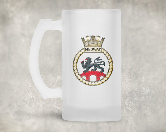 HMS Medway - Frosted Stein/Tankard/Beer Mug - Frosted Stein/Tankard/Beer Mug