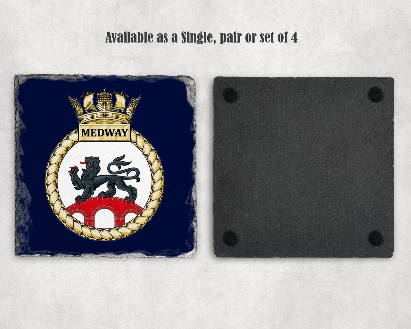 HMS Medway - Slate Coaster