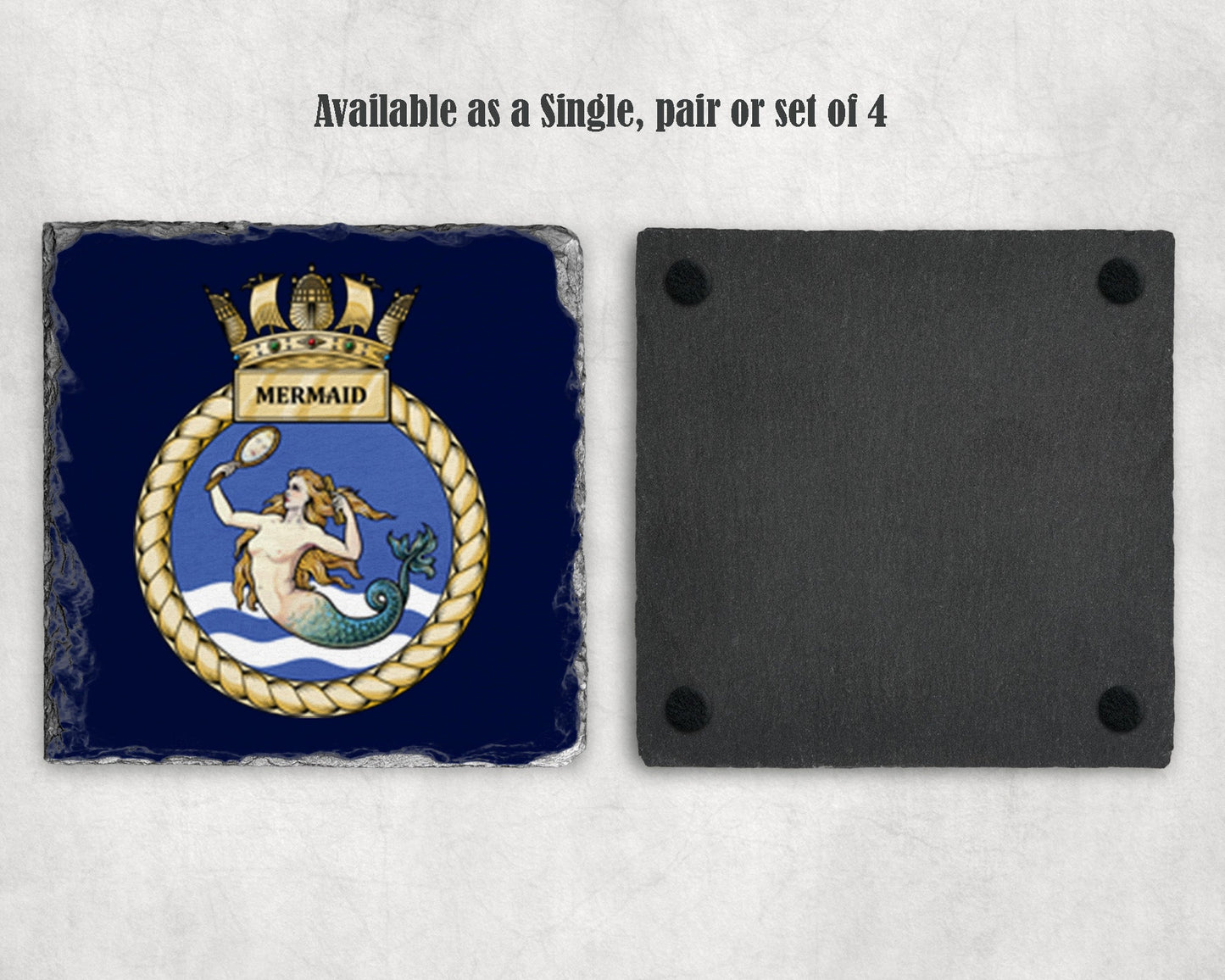 HMS Mermaid - Slate Coaster
