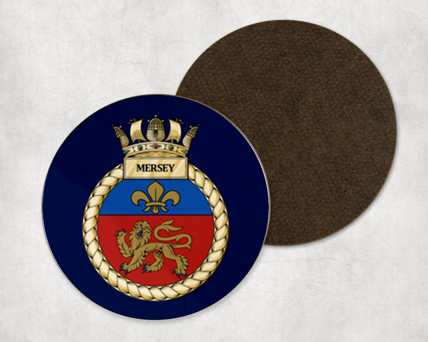 HMS Mersey - Round Coaster Set