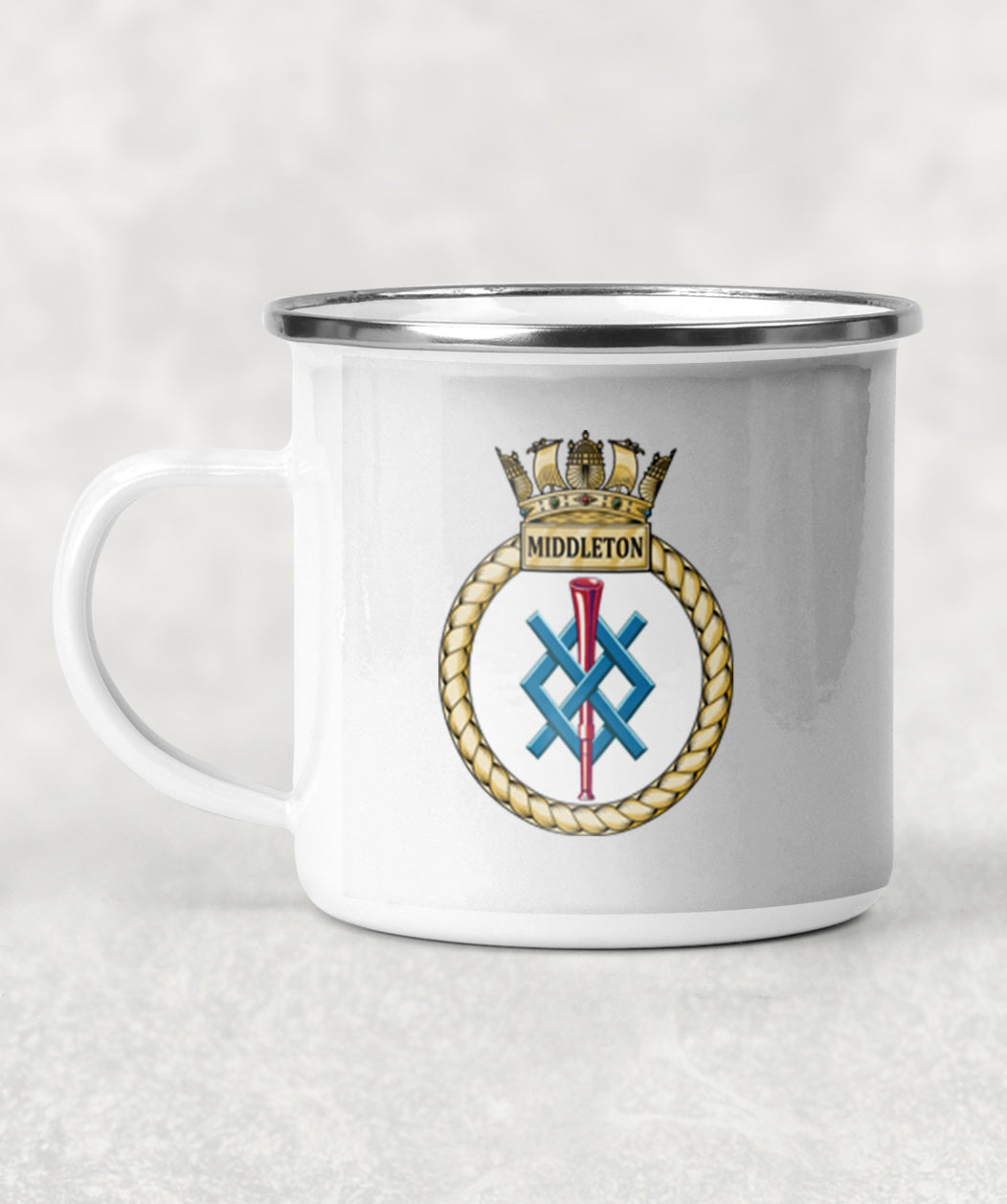 HMS Middleton - Enamel Mug