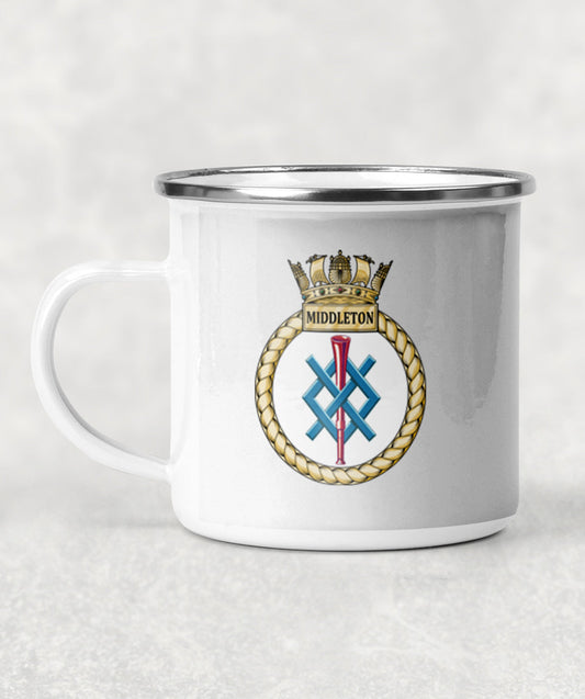 HMS Middleton - Enamel Mug