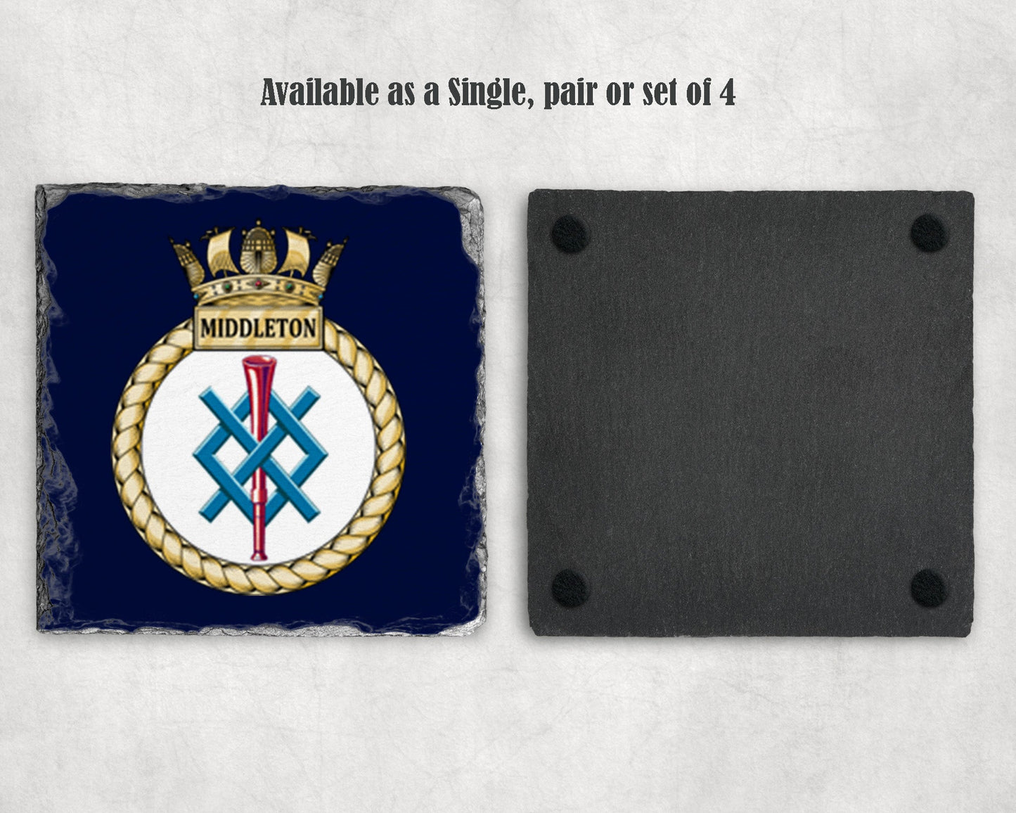 HMS MIddleton - Slate Coaster