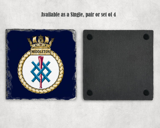 HMS MIddleton - Slate Coaster