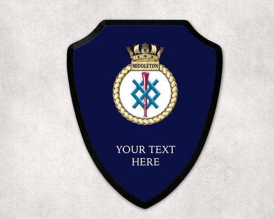 HMS MIddleton - Royal Navy Printed Wall Shield
