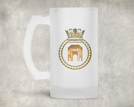 HMS Monmouth - Frosted Stein/Tankard/Beer Mug - Frosted Stein/Tankard/Beer Mug