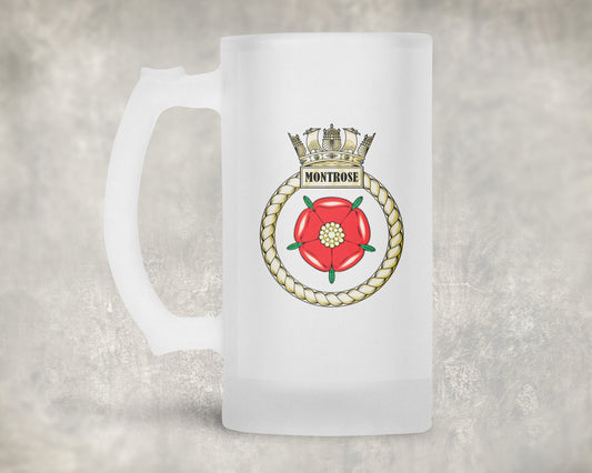 HMS Montrose - Frosted Stein/Tankard/Beer Mug - Frosted Stein/Tankard/Beer Mug