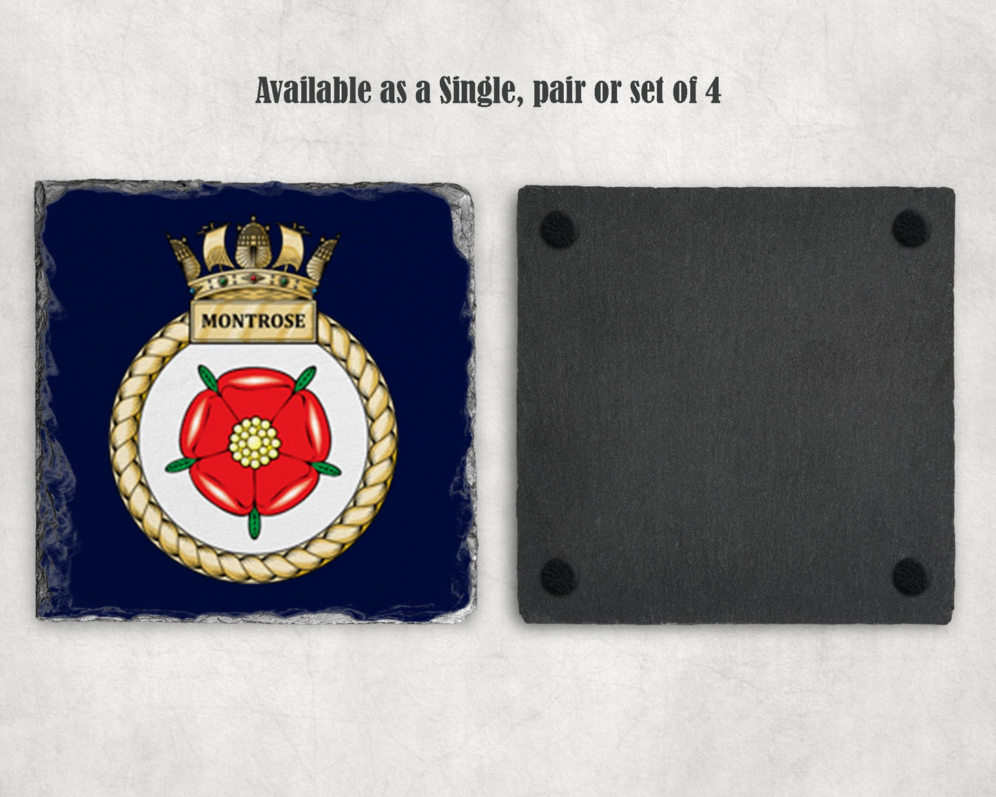 HMS Montrose - Slate Coaster