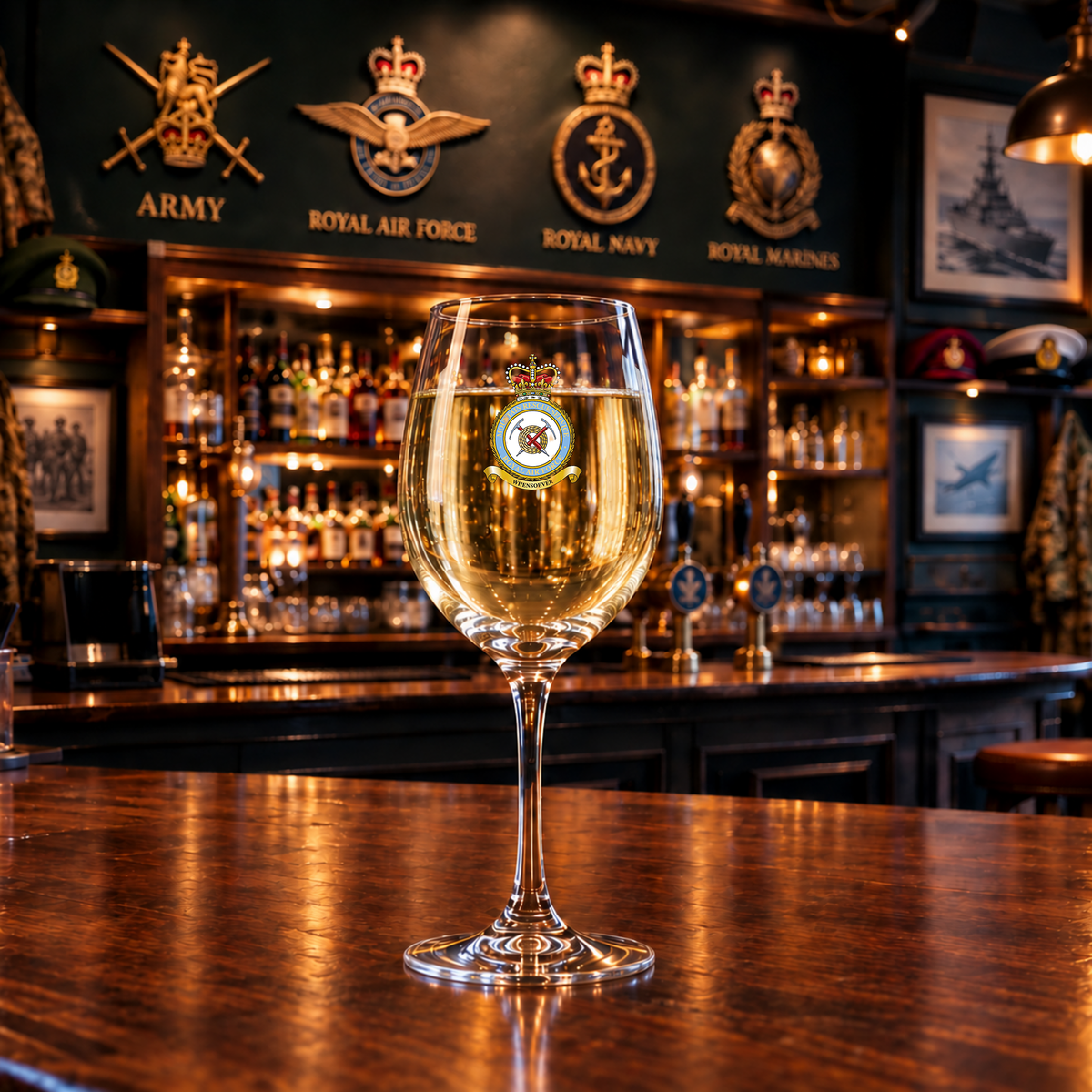 Mountain Rescue Service RAF - Wine Glass | The Crafty Black Dog