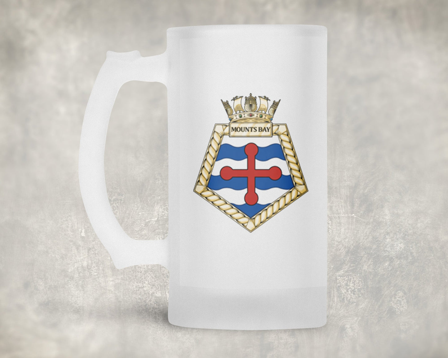 RFA Mounts Bay - Frosted Stein/Tankard/Beer Mug - Frosted Stein/Tankard/Beer Mug