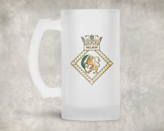 HMS Nelson (HMNB Portsmouth) - Frosted Stein/Tankard/Beer Mug - Frosted Stein/Tankard/Beer Mug